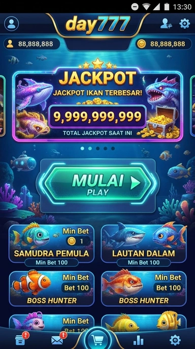 Cuplikan layar menu unduhan day777 untuk perangkat Android